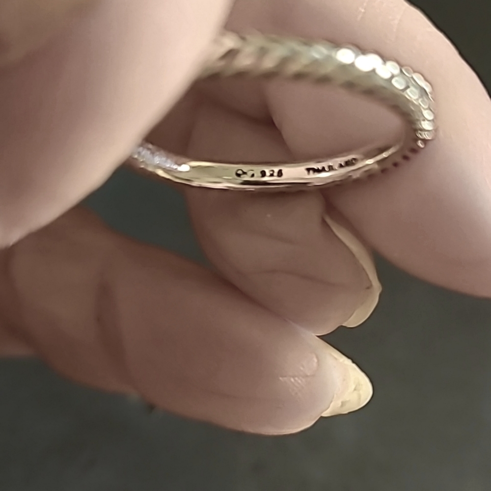 Sterling Silver Stackable Ring...Euc - image 5